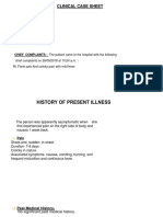 Clinical Case Sheet