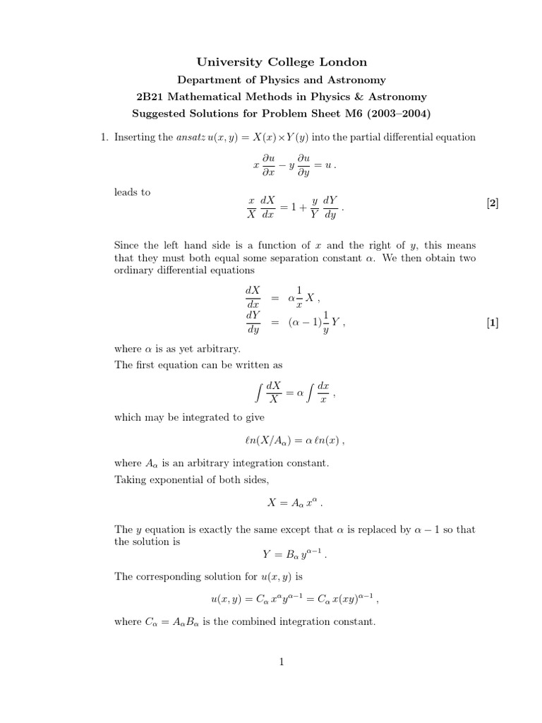 2 B21 Sheet 6 A | PDF | Equations | Differential Calculus