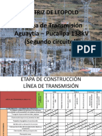 MATRIZ DE LEOPOLD Línea de Transmisión