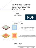 Numerical Verification of The Microchannel Heat Sinks With Different Pin-Fin