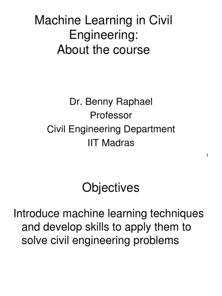 Machine Learning for Civil Engineering | PDF | Computers
