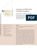 Language and Materiality in Global Capitalism: Further