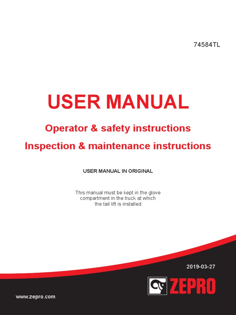 74584TL - EN - User Manual 1900327 | PDF | Elevator | Switch