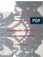 Ciclo Conferencias - Patrimonio y Conservación Preventiva Conservación Preventiva en Colecciones Textiles Mar A Ía Í L Óp Ó Ez e R Ey e