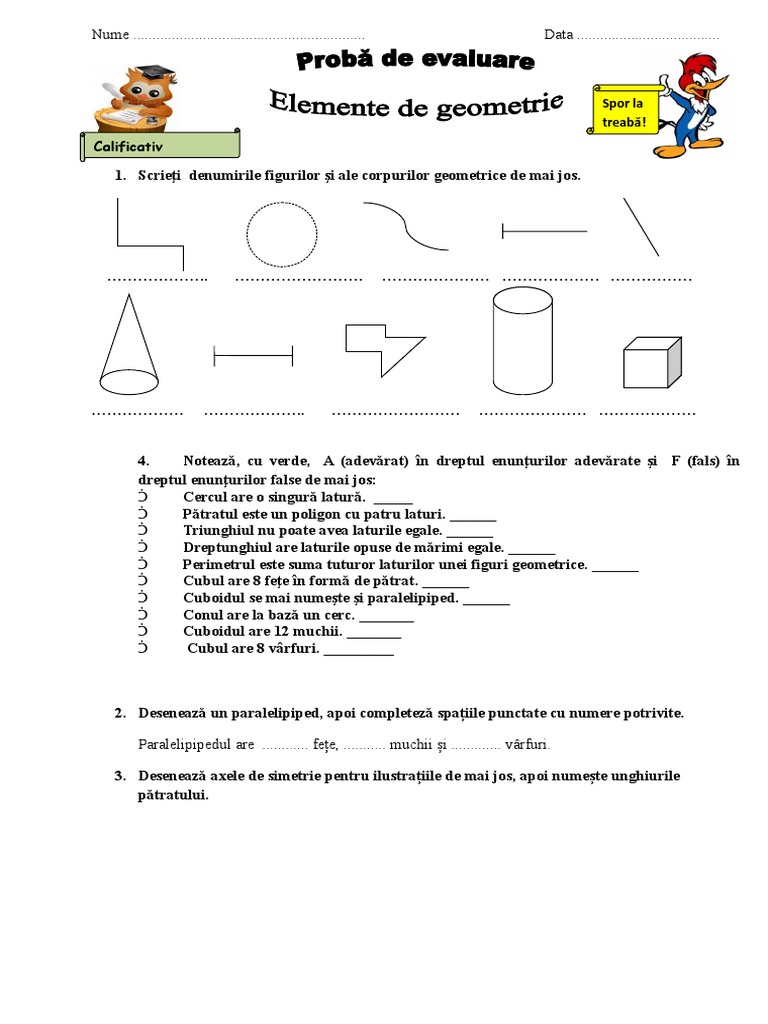 Fise Geometrie | PDF