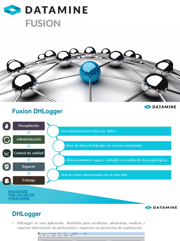 Fusion DHLogger: Gestión de Datos Geológicos | PDF | Bases de datos ...