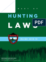 2018 19 Maine Hunting Laws