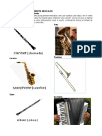 Nombres de Los Instrumentos Musicales