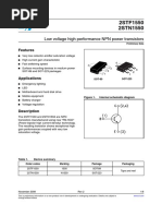 2STF1550 2STN1550: Low Voltage High Performance NPN Power Transistors