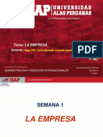 Semana 1 - La Empresa y El Empresario