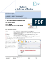 Outlook How-To Meeting Setup