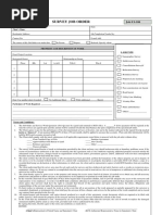 Job Order Form Sample