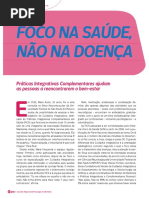 Foco na saúde, não na doença! Jornal PSI. 