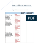 Material para Reunión Con Mentores (Martes 18)