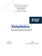 Trabajo de Estadística