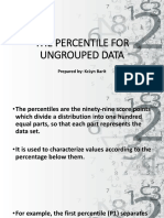 How to Calculate Percentiles for Ungrouped Data