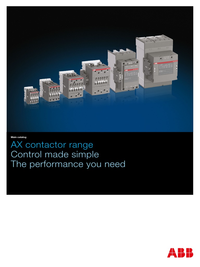 AX Full Contactor PDF | PDF | Relay | Electric Motor