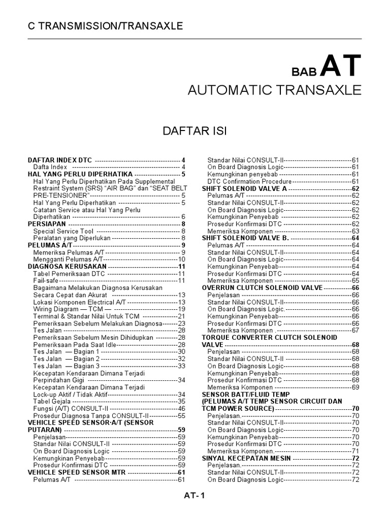 Automatic Transaxle PDF