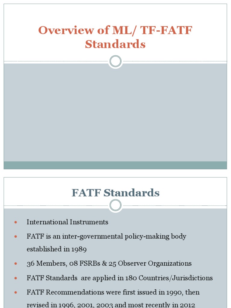 What Are Fatf Standards? : Outcomes FATF Plenary, 19-21 October 2021 – TZJD