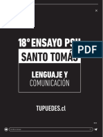 Pauta Lenguaje Primer Ensayo Santo Tomas PDF