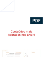 Conteúdos Mais Cobrados Nos ENEM