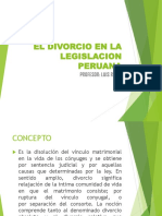 El Divorcio en La Legislacion Peruana