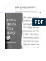 Jaramillo P, Jeremías Historia, Vida y Mensaje