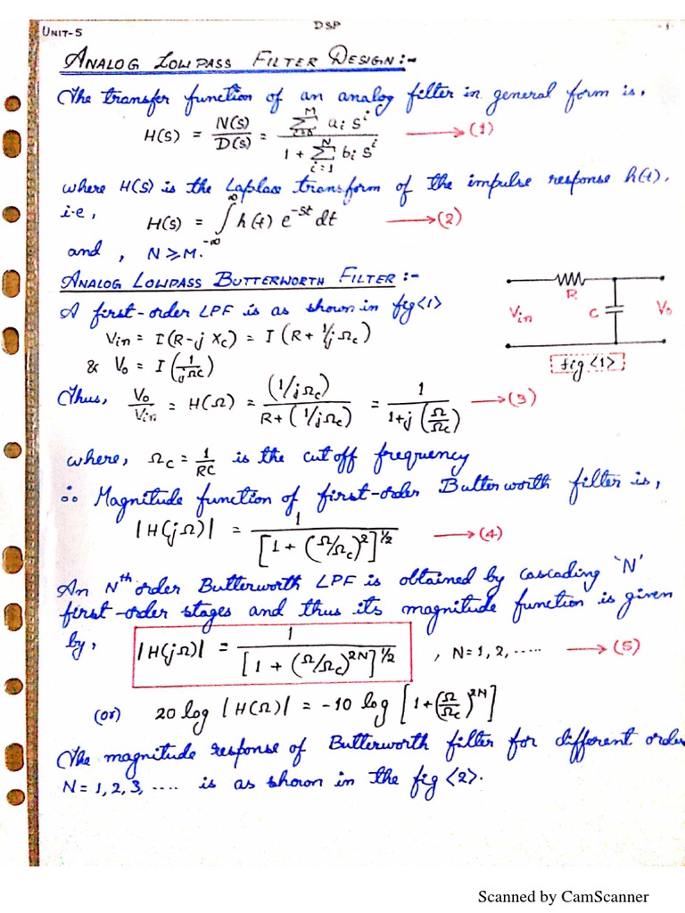 DSP Unit 5 | PDF
