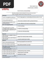 OR110 Assignment 8 Goal Setting Graphic Organizer