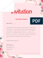 Pink Invitation