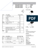 Genx3 1200V Igbts: V 1200V I 20A V Ixga20N120A3 Ixgp20N120A3 Ixgh20N120A3