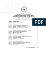 Mención Docencia en Educacion Superior Programas Extenso