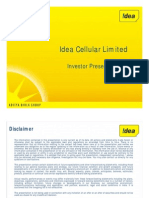 Idea Cellular Limited: Investor Presentation