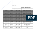 PTBCom11 Seminar and Lecture Schedule