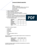 Rubricas Para El Trabajo de Exposicin