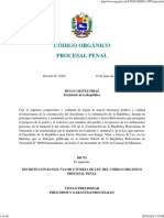 Codigo Organico Procesal Penal 2012