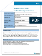 Assignment Brief - Unit 9 E&SBM