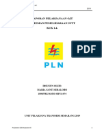 Laporan Pelaksanaan Ojt Linesman Pemeliharaan Sutt KUK 1.4.: Disusun Oleh: Maria Santi Sihaloho 1808/PKU/63/D3-SIP/11474