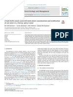 A Bark Beetle Attack Caused Elevated Nitrate Concentrations and Acidification of Soil Water in Norway Spruce Stand