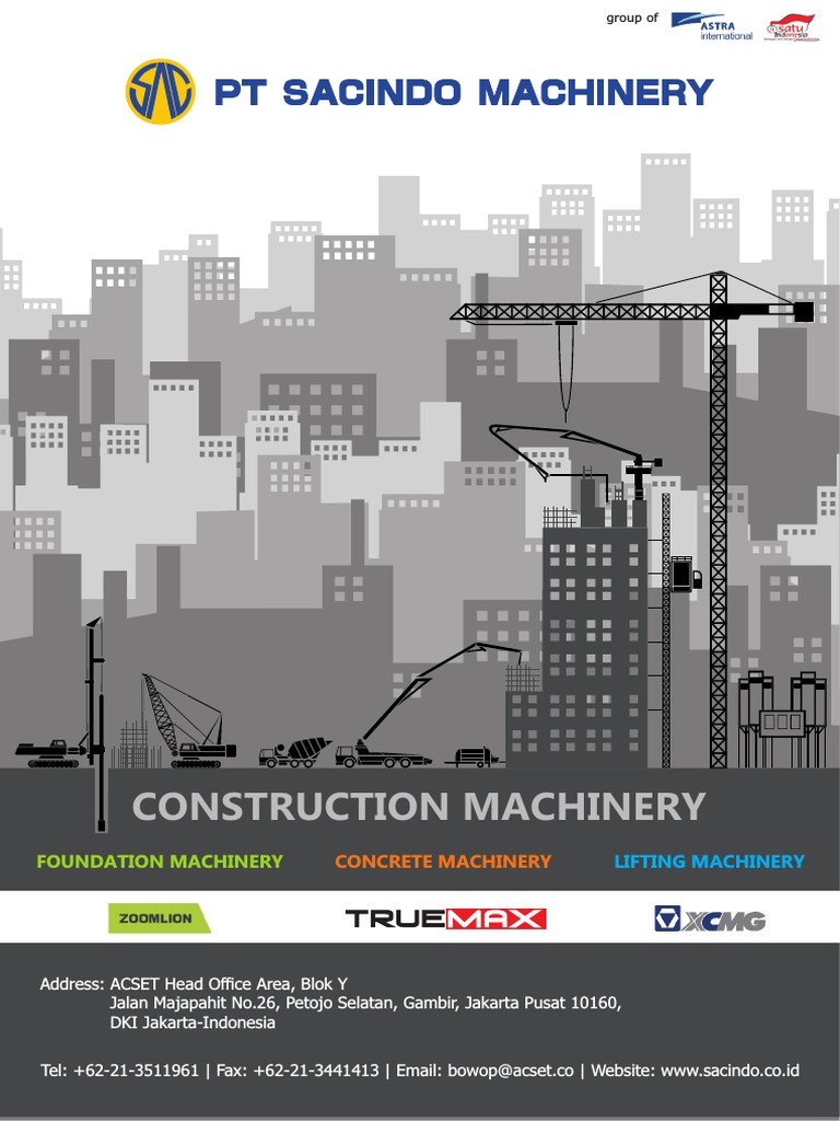 Construction Machinery Catalog | PDF | Crane (Machine) | Construction ...