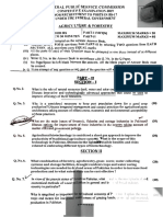 Agriculture Question paper (FPSC) 2019