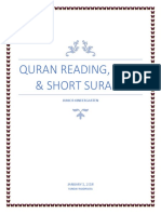 Quran Curriculum Short Surah Dua JKG