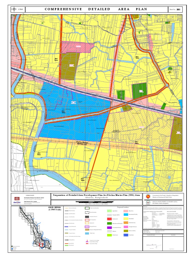Proposed Landuse Map KHULNA (1-3960) H02 | PDF