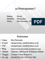 Pascal Pertemuan 1