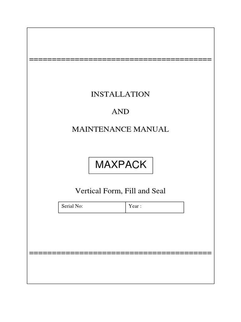 Maxpack e Manual | PDF | Elevator | Machines