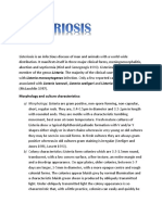 Morphology and Culture Characteristics:: A) Morphology: Listeria Are Gram Positive, Non-Spore Forming, Non-Capsular