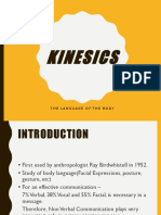 Kinesics: The Language of The Body