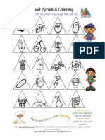 Kids Coloring Printables Food Pyramid Food Groups PDF