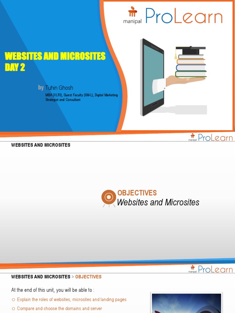 Day 2 - Website and Microsites - Day 02 | PDF | Word Press | Websites