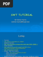 SWT Tutorial: by Kalman Hazins (Kalman - Hazins@jhuapl - Edu)